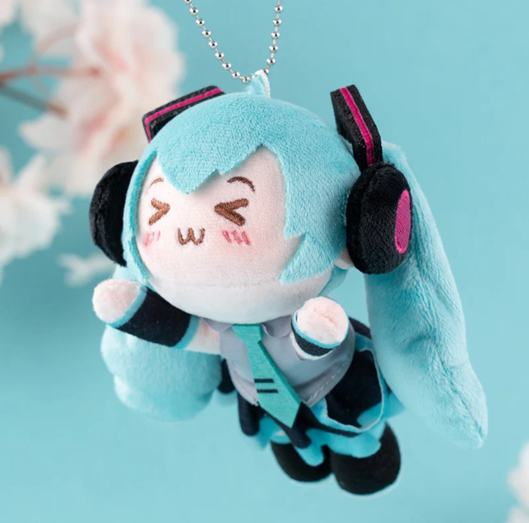 Hatsune Miku Squinty Eyes Series Magnet Plush Keychain