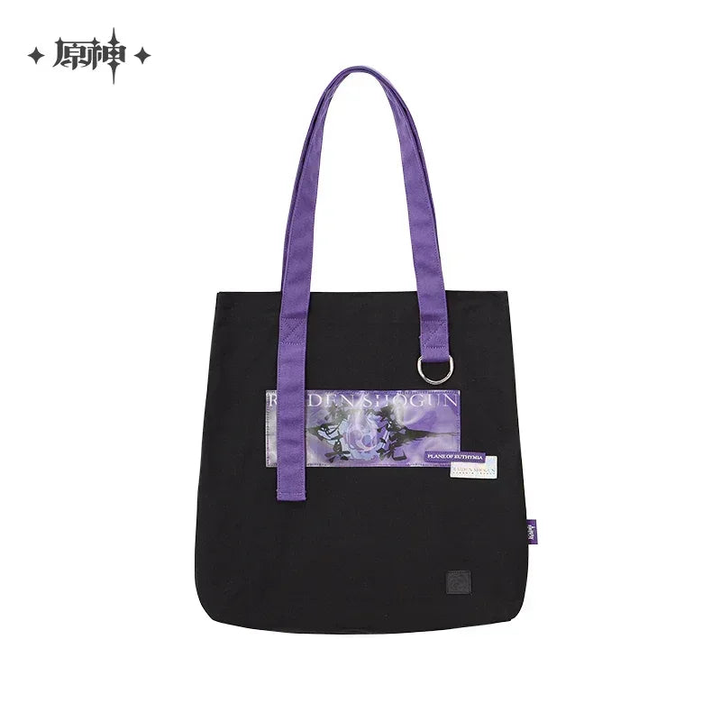 Genshin Impact Raiden Shogun Plane of Euthymia Canvas Tote Bag Canvas Tote Bag ACG Go Anime www.acg-go.com Apparel, Canvas Bag
