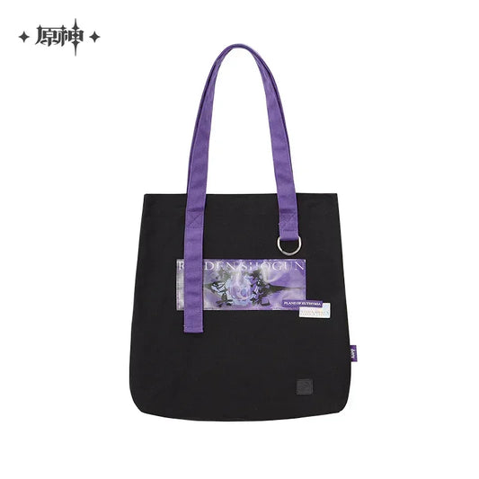 Genshin Impact Raiden Shogun Plane of Euthymia Canvas Tote Bag Canvas Tote Bag ACG Go Anime www.acg-go.com Apparel, Canvas Bag