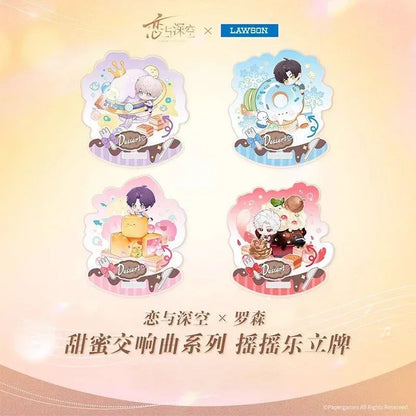 Love and Deepspace Sweet Symphony Series Happy Shake Stand Xavier ACG Go Anime www.acg-go.com Rafayel, Stand, Sylus, Xavier, Zayne
