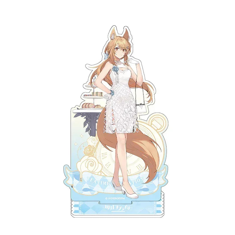 Arknights Tea Party Series Acrylic Stand Nearl ACG Go Anime www.acg-go.com Arknights, Blemishine, Lin, Nearl, Passenger, Stand, Tequila