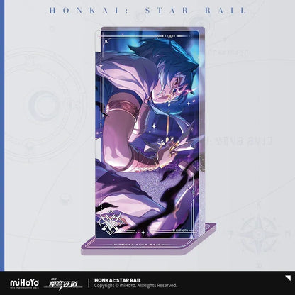 Honkai: Star Rail Light Cone Series Glitter Quicksand Acrylic Block Ornaments See You at the End ACG Go Anime www.acg-go.com Anaxa, Argenti, Art Decor, Aventurine, Black Swan, Blade, Castorice, Cipher, Dan Heng, Dan Heng • Imbibitor Lunae, Feixiao, Gepard, Himeko, Huohuo, Hyacine, Jing Yuan, Jingliu, Light Cone, Luka, Moze, Mydei, Ruan Mei, Seele, Sparkle, Stand, Tribbie