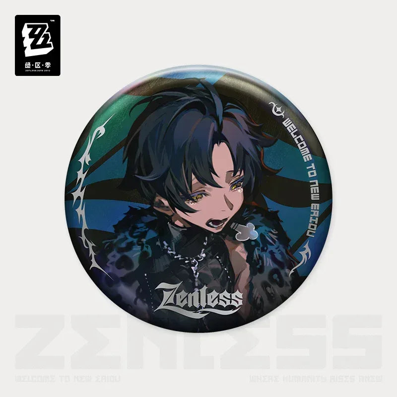Zenless Zone Zero Concerto Channel Series A Storm of Falling Stars Merch Badge Asaba Harumasa ACG Go Anime www.acg-go.com Art Decor, Asaba Harumasa, Badge, Belle, Hoshimi Miyabi, Tsukishiro Yanagi, Wise