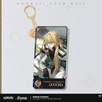 Honkai: Star Rail The Abundance Character Warp Artwork Acrylic Keychain Luocha ACG Go Anime www.acg-go.com Bailu, Gallagher, Huohuo, Lingsha, Luocha, Lynx, Natasha, Pendant & Keychain