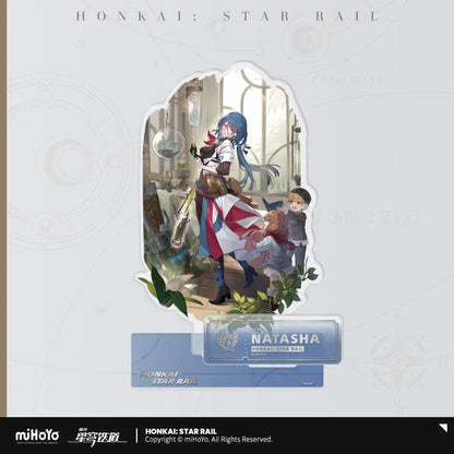 Honkai: Star Rail The Abundance Character Warp Artwork Acrylic Stand Natasha ACG Go Anime www.acg-go.com Bailu, Gallagher, Huohuo, Lingsha, Luocha, Lynx, Natasha, Stand