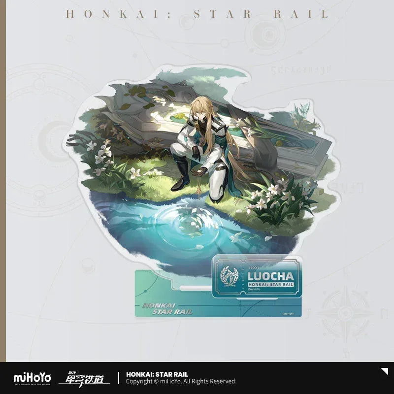 Honkai: Star Rail The Abundance Character Warp Artwork Acrylic Stand Luocha ACG Go Anime www.acg-go.com Bailu, Gallagher, Huohuo, Lingsha, Luocha, Lynx, Natasha, Stand