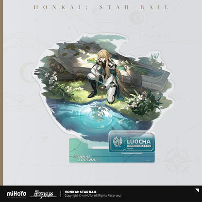 Honkai: Star Rail The Abundance Character Warp Artwork Acrylic Stand Luocha ACG Go Anime www.acg-go.com Bailu, Gallagher, Huohuo, Lingsha, Luocha, Lynx, Natasha, Stand