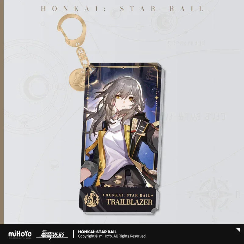 Honkai: Star Rail The Destruction Character Warp Artwork Acrylic Keychain Trailblazer Stelle (Female) ACG Go Anime www.acg-go.com Arlan, Blade, Caelus, Clara, Dan Heng • Imbibitor Lunae, Firefly, Hook, Jingliu, Misha, Mydei, Pendant & Keychain, Phainon, Sam, Stelle, Trailblazer, Xueyi, Yunli