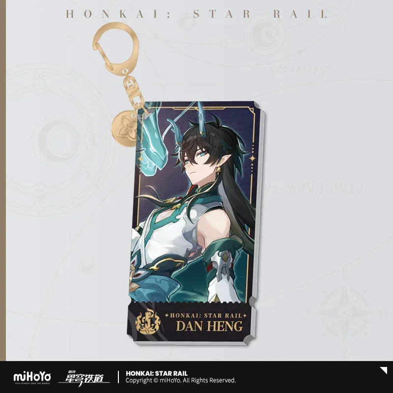 Honkai: Star Rail The Destruction Character Warp Artwork Acrylic Keychain Dan Heng • Imbibitor Lunae ACG Go Anime www.acg-go.com Arlan, Blade, Caelus, Clara, Dan Heng • Imbibitor Lunae, Firefly, Hook, Jingliu, Misha, Mydei, Pendant & Keychain, Phainon, Sam, Stelle, Trailblazer, Xueyi, Yunli