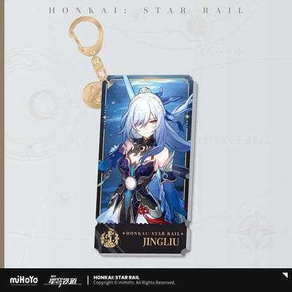 Honkai: Star Rail The Destruction Character Warp Artwork Acrylic Keychain Jingliu ACG Go Anime www.acg-go.com Arlan, Blade, Caelus, Clara, Dan Heng • Imbibitor Lunae, Firefly, Hook, Jingliu, Misha, Mydei, Pendant & Keychain, Phainon, Sam, Stelle, Trailblazer, Xueyi, Yunli