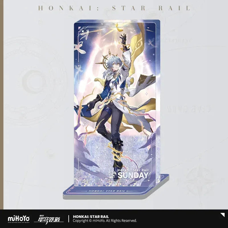 Honkai: Star Rail The Destruction Character Warp Artwork Acrylic Glitter Quicksand Stand Decoration Sunday ACG Go Anime www.acg-go.com Cyrene, Firefly, Stand, Sunday