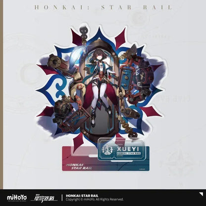 Honkai: Star Rail The Destruction Character Warp Artwork Acrylic Stand Xueyi ACG Go Anime www.acg-go.com Arlan, Blade, Caelus, Clara, Dan Heng • Imbibitor Lunae, Hook, Jingliu, Misha, Mydei, Phainon, Stand, Stelle, Trailblazer, Xueyi, Yunli
