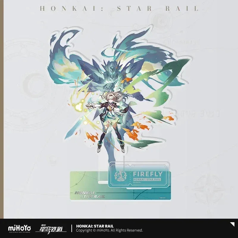 Honkai: Star Rail The Destruction Character Warp Artwork Acrylic Stand Firefly ACG Go Anime www.acg-go.com Arlan, Blade, Caelus, Clara, Dan Heng • Imbibitor Lunae, Hook, Jingliu, Misha, Mydei, Phainon, Stand, Stelle, Trailblazer, Xueyi, Yunli