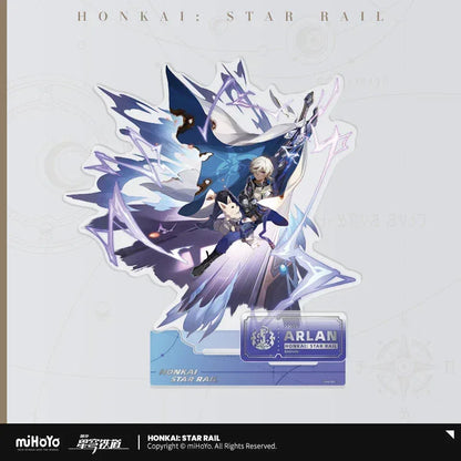 Honkai: Star Rail The Destruction Character Warp Artwork Acrylic Stand Arlan ACG Go Anime www.acg-go.com Arlan, Blade, Caelus, Clara, Dan Heng • Imbibitor Lunae, Hook, Jingliu, Misha, Mydei, Phainon, Stand, Stelle, Trailblazer, Xueyi, Yunli