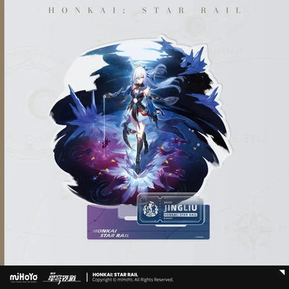 Honkai: Star Rail The Destruction Character Warp Artwork Acrylic Stand Jingliu ACG Go Anime www.acg-go.com Arlan, Blade, Caelus, Clara, Dan Heng • Imbibitor Lunae, Hook, Jingliu, Misha, Mydei, Phainon, Stand, Stelle, Trailblazer, Xueyi, Yunli