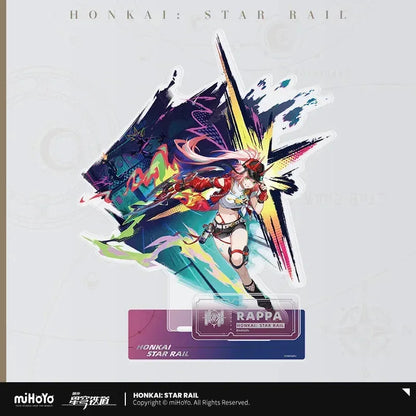 Honkai: Star Rail The Erudition Character Warp Artwork Acrylic Stand Rappa ACG Go Anime www.acg-go.com Anaxa, Argenti, Herta, Himeko, Jade, Jing Yuan, Qingque, Rappa, Serval, Stand, The Herta