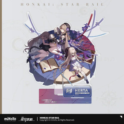Honkai: Star Rail The Erudition Character Warp Artwork Acrylic Stand Herta ACG Go Anime www.acg-go.com Anaxa, Argenti, Herta, Himeko, Jade, Jing Yuan, Qingque, Rappa, Serval, Stand, The Herta