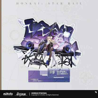Honkai: Star Rail The Erudition Character Warp Artwork Acrylic Stand Serval ACG Go Anime www.acg-go.com Anaxa, Argenti, Herta, Himeko, Jade, Jing Yuan, Qingque, Rappa, Serval, Stand, The Herta