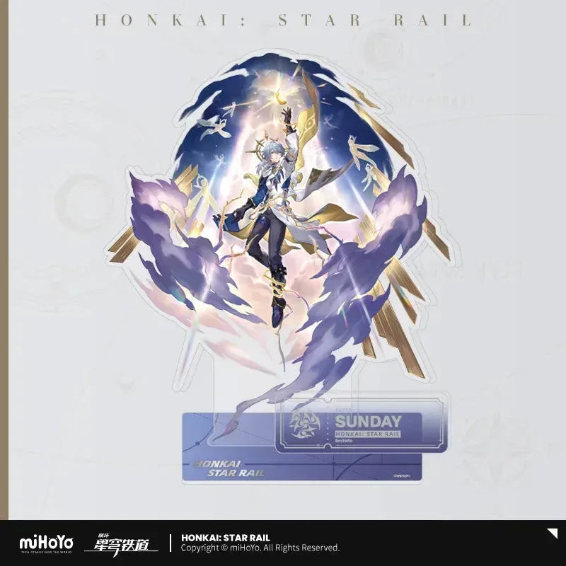 Honkai: Star Rail The Harmony Character Warp Artwork Acrylic Stand Sunday ACG Go Anime www.acg-go.com Asta, Bronya, Caelus, Cerydra, Hanya, Robin, Ruan Mei, Sparkle, Stand, Stelle, Tingyun, Trailblazer, Tribbie, Yukong