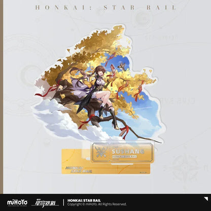 Honkai: Star Rail The Hunt Character Warp Artwork Acrylic Stand Sushang ACG Go Anime www.acg-go.com Boothill, Dan Heng, Dr. Ratio, Feixiao, Marius von Hagen, Moze, Seele, Stand, Sushang, Topaz and Numby, Yanqing