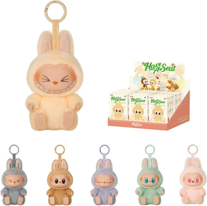 POP MART The Monsters Have a Seat Series Plush Toy Mystery Box Random One ACG Go Anime www.acg-go.com Baba, Dada, Hehe, Labubu, Mystery Box, Ququ, Sisi, Zizi