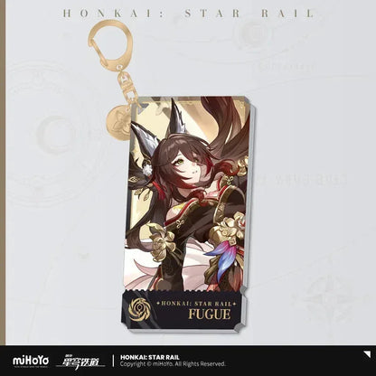 Honkai: Star Rail The Nihility Character Warp Artwork Acrylic Keychain Fugue ACG Go Anime www.acg-go.com Acheron, Black Swan, Cipher, Guinaifen, Hysilens, Jiaoqiu, Kafka, Luka, Pela, Pendant & Keychain, Sampo, Silver Wolf, Welt