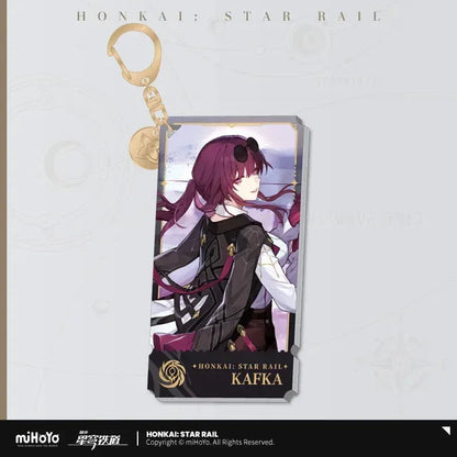 Honkai: Star Rail The Nihility Character Warp Artwork Acrylic Keychain Kafka ACG Go Anime www.acg-go.com Acheron, Black Swan, Cipher, Guinaifen, Hysilens, Jiaoqiu, Kafka, Luka, Pela, Pendant & Keychain, Sampo, Silver Wolf, Welt