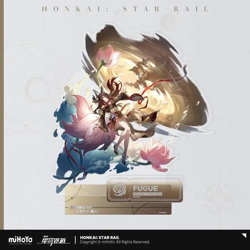 Honkai: Star Rail The Nihility Character Warp Artwork Acrylic Stand Fugue ACG Go Anime www.acg-go.com Acheron, Black Swan, Cipher, Guinaifen, Hysilens, Jiaoqiu, Kafka, Luka, Pela, Sampo, Silver Wolf, Stand, Welt
