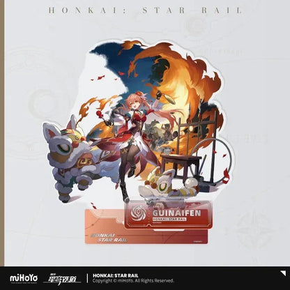 Honkai: Star Rail The Nihility Character Warp Artwork Acrylic Stand Guinaifen ACG Go Anime www.acg-go.com Acheron, Black Swan, Cipher, Guinaifen, Hysilens, Jiaoqiu, Kafka, Luka, Pela, Sampo, Silver Wolf, Stand, Welt