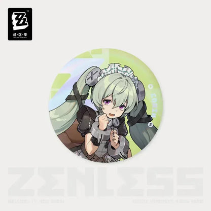 Zenless Zone Zero Time Signal Research Series Tinplate Badge Corin Wickes ACG Go Anime www.acg-go.com Alexandrina Sebastiane (Rina), Anby Demara, Anton Ivanov, Badge, Belle, Ben Bigger, Billy Kid, Corin Wickes, Ellen Joe, Grace Howard, Koleda Belobog, Nekomiya Mana, Nicole Demara, Soldier 11, Von Lycaon, Wise