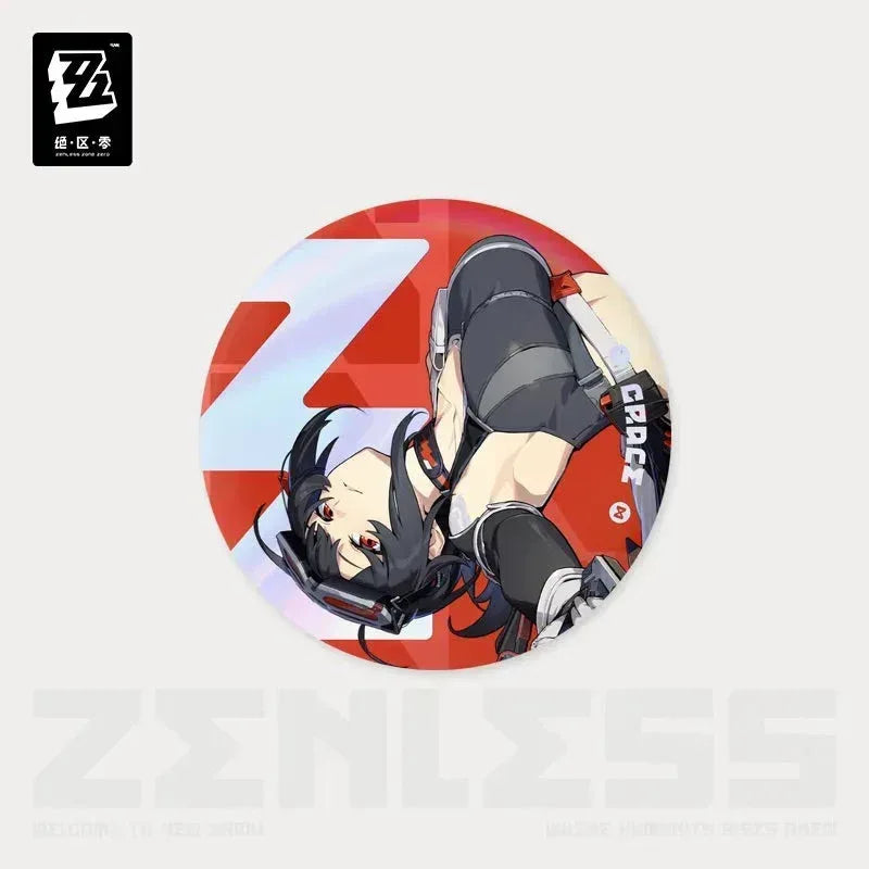 Zenless Zone Zero Time Signal Research Series Tinplate Badge Grace Howard ACG Go Anime www.acg-go.com Alexandrina Sebastiane (Rina), Anby Demara, Anton Ivanov, Badge, Belle, Ben Bigger, Billy Kid, Corin Wickes, Ellen Joe, Grace Howard, Koleda Belobog, Nekomiya Mana, Nicole Demara, Soldier 11, Von Lycaon, Wise