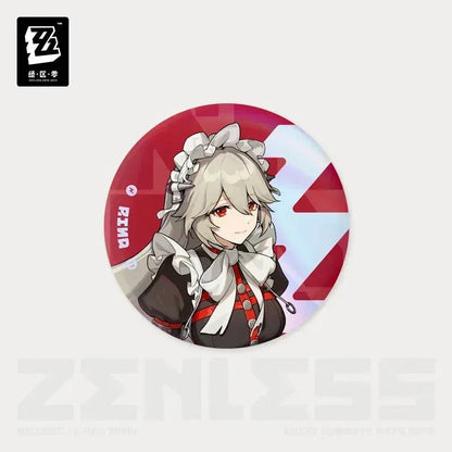 Zenless Zone Zero Time Signal Research Series Tinplate Badge Alexandrina Sebastiane (Rina) ACG Go Anime www.acg-go.com Alexandrina Sebastiane (Rina), Anby Demara, Anton Ivanov, Badge, Belle, Ben Bigger, Billy Kid, Corin Wickes, Ellen Joe, Grace Howard, Koleda Belobog, Nekomiya Mana, Nicole Demara, Soldier 11, Von Lycaon, Wise