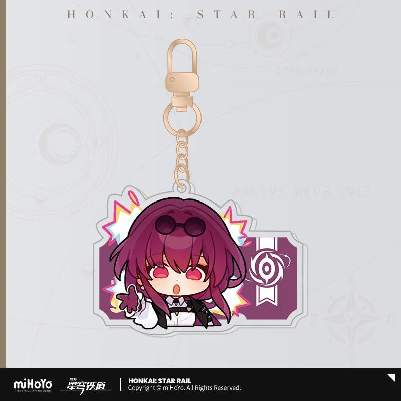Pom-Pom Exhibition Series Acrylic Keychain