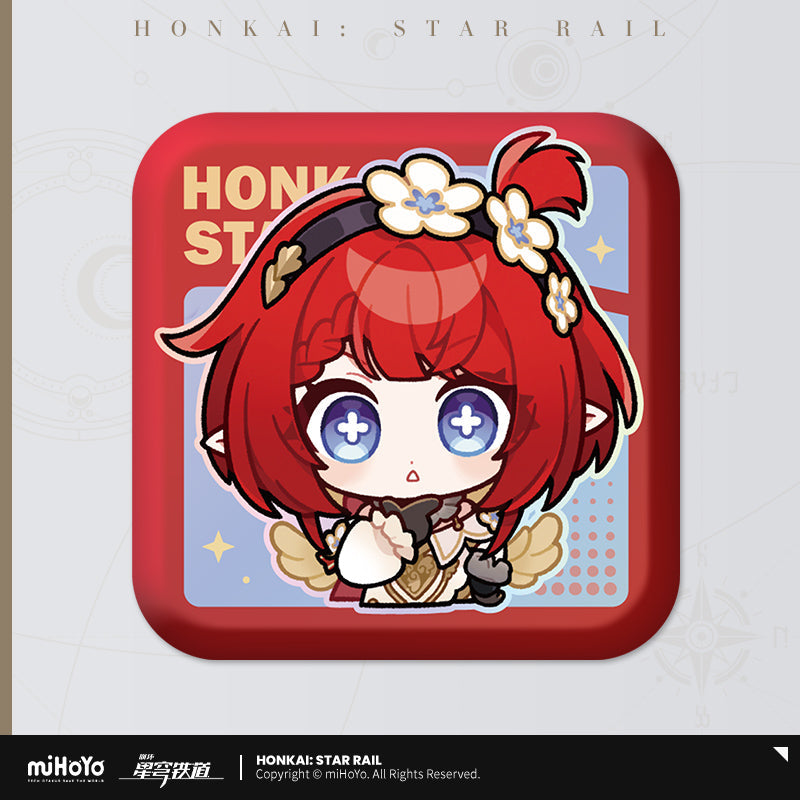 Pom-Pom Exhibition Series Square Tinplate Badge