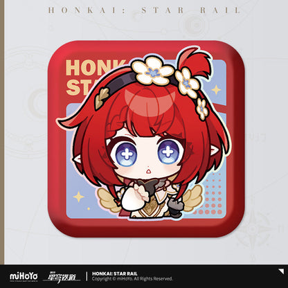Pom-Pom Exhibition Series Square Tinplate Badge