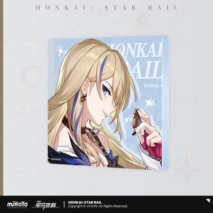 Honkai: Star Rail Universe Candy House Series Acrylic Ornaments Serval ACG Go Anime www.acg-go.com Argenti, Art Decor, Aventurine, Boothill, Cardboard, Castorice, Dan Heng, Firefly, Gepard, Jiaoqiu, Jing Yuan, Kafka, Luka, Luocha, March 7th, Qingque, Rappa, Ruan Mei, Serval, Sparkle