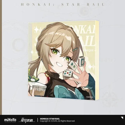 Honkai: Star Rail Universe Candy House Series Acrylic Ornaments Qingque ACG Go Anime www.acg-go.com Argenti, Art Decor, Aventurine, Boothill, Cardboard, Castorice, Dan Heng, Firefly, Gepard, Jiaoqiu, Jing Yuan, Kafka, Luka, Luocha, March 7th, Qingque, Rappa, Ruan Mei, Serval, Sparkle
