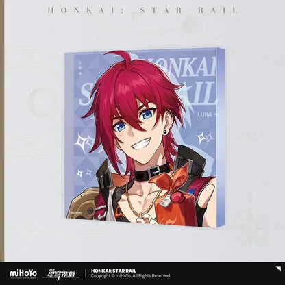 Honkai: Star Rail Universe Candy House Series Acrylic Ornaments Luka ACG Go Anime www.acg-go.com Argenti, Art Decor, Aventurine, Boothill, Cardboard, Castorice, Dan Heng, Firefly, Gepard, Jiaoqiu, Jing Yuan, Kafka, Luka, Luocha, March 7th, Qingque, Rappa, Ruan Mei, Serval, Sparkle