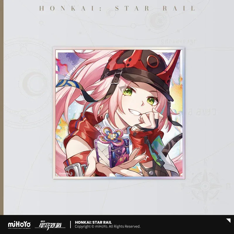 Honkai: Star Rail Universe Candy House Series Shikishi Cardboard Rappa ACG Go Anime www.acg-go.com Argenti, Aventurine, Badge, Boothill, Castorice, Dan Heng, Firefly, Gepard, Jiaoqiu, Jing Yuan, Kafka, Luka, Luocha, March 7th, Qingque, Rappa, Ruan Mei, Serval, Sparkle
