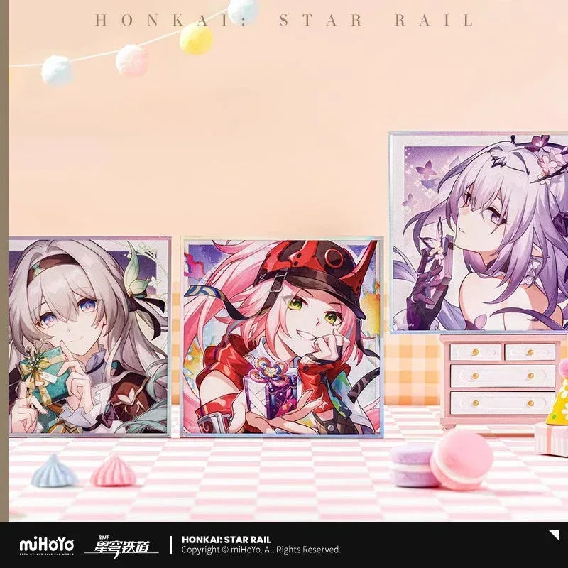 Honkai: Star Rail Universe Candy House Series Shikishi Cardboard Dan Heng ACG Go Anime www.acg-go.com Argenti, Aventurine, Badge, Boothill, Castorice, Dan Heng, Firefly, Gepard, Jiaoqiu, Jing Yuan, Kafka, Luka, Luocha, March 7th, Qingque, Rappa, Ruan Mei, Serval, Sparkle