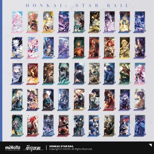 Honkai: Star Rail Light Cone Series Glitter Quicksand Acrylic Block Ornaments Night on the Milky Way ACG Go Anime www.acg-go.com Anaxa, Argenti, Art Decor, Aventurine, Black Swan, Blade, Castorice, Cipher, Dan Heng, Dan Heng • Imbibitor Lunae, Feixiao, Gepard, Himeko, Huohuo, Hyacine, Jing Yuan, Jingliu, Light Cone, Luka, Moze, Mydei, Ruan Mei, Seele, Sparkle, Stand, Tribbie