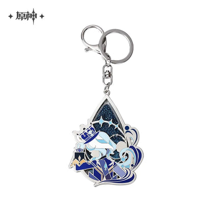 Furina Stage Focus Quicksand Metal Keychain