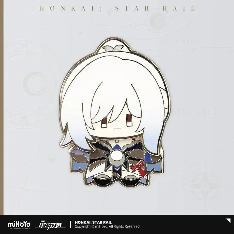 Honkai: Star Rail Chibi Doll Series Metal Pin Badge