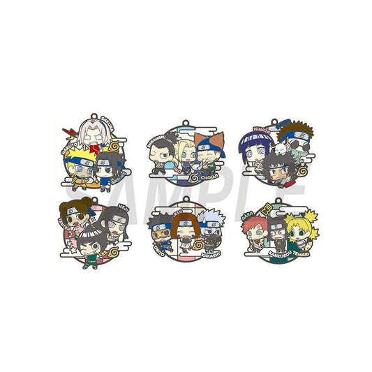 Naruto: Shippuden 3-Man squad! Rubber Keychain Mystery Box Megahouse