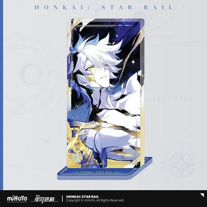 Honkai: Star Rail Light Cone Series Glitter Quicksand Acrylic Block Ornaments Thus Burns the Dawn ACG Go Anime www.acg-go.com Anaxa, Argenti, Art Decor, Aventurine, Black Swan, Blade, Castorice, Cipher, Dan Heng, Dan Heng • Imbibitor Lunae, Feixiao, Gepard, Himeko, Huohuo, Hyacine, Jing Yuan, Jingliu, Light Cone, Luka, Moze, Mydei, Ruan Mei, Seele, Sparkle, Stand, Tribbie