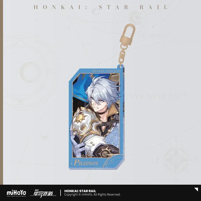 Honkai: Star Rail Invitation From The Stellar Series Glitter Quicksand Acrylic Keychain Fu Xuan ACG Go Anime www.acg-go.com Acheron, Aglaea, Argenti, Art Decor, Aventurine, Bailu, Black Swan, Blade, Boothill, Dan Heng • Imbibitor Lunae, Dr. Ratio, Feixiao, Firefly, Fu Xuan, Fugue, Huohuo, Jade, Jiaoqiu, Jing Yuan, Jingliu, Kafka, Lingsha, Luocha, March 7th, Mydei, Rappa, Robin, Ruan Mei, Seele, Serval, Silver Wolf, Sparkle, Stand, Sunday, The Herta, Topaz, Tribbie, Yunli